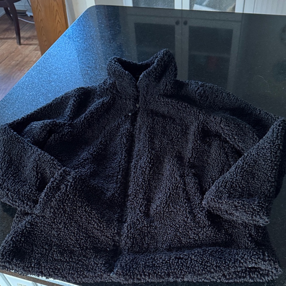 32 Degrees Black Teddy Jacket
